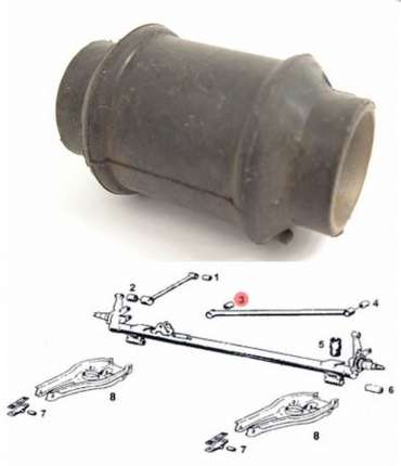 RIGHT Bushing for rear support cross bar, saab 900 classic Suspension
