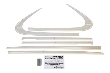Saab 900 side stripes kit (color Silver) Accessories