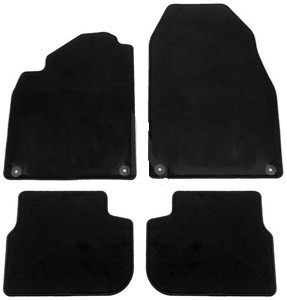 Complete set of black textile interior carpets saab 9.3 CV 2008-2012 Interior Mats set